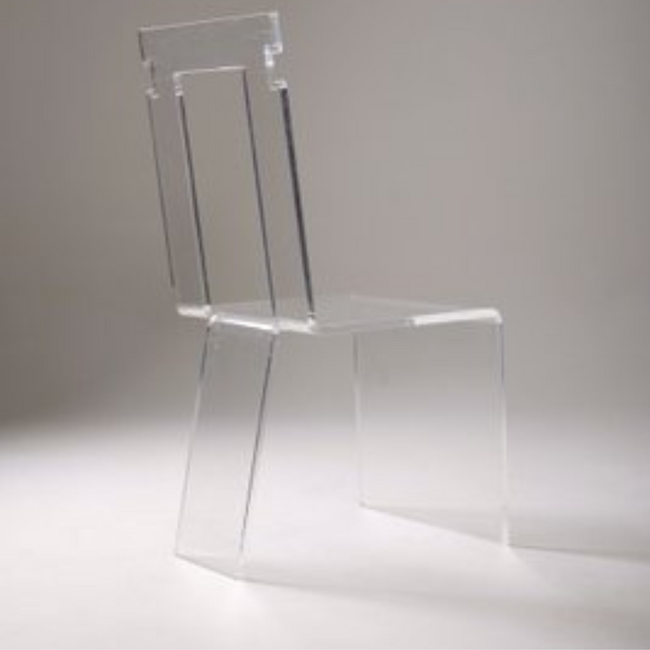 Lucite Decorative Puzzle Chair