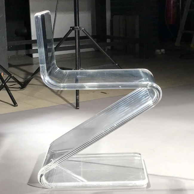 Low Back Lucite clear acrylic 