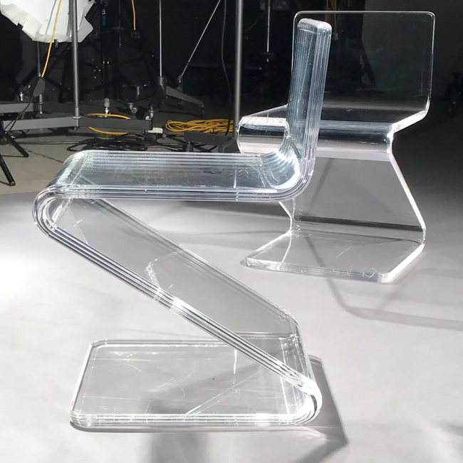 Low Back Lucite clear acrylic 