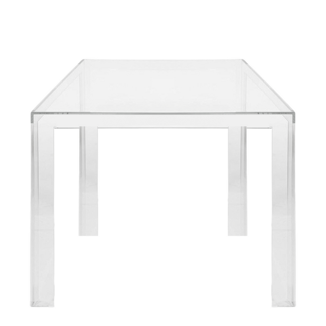 Clear Acrylic Parsons Style Square Game Table