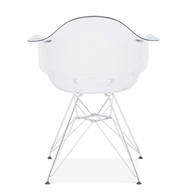 best eames dsr chair replica with clear molded plastic acrylic lucite seat armchair cheap