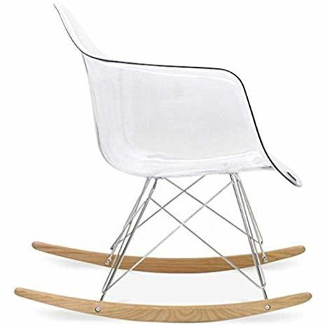 clear nursery rocking chair mid century modern lucite acrylic