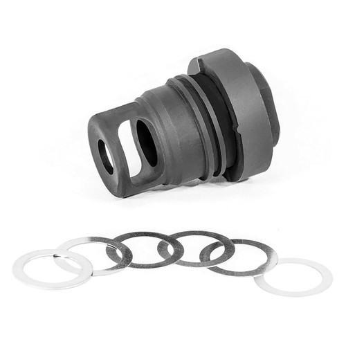 YHM MINI QD MUZZLE BRAKE 9MM 5/8"-24