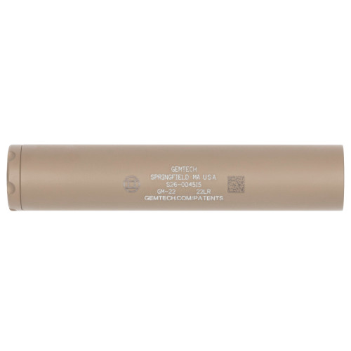 GEMTECH GM-22 SUPPRESSOR 22LR FDE