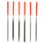 B/C GUNSMITHING FILE SET 6PC BLK/RD