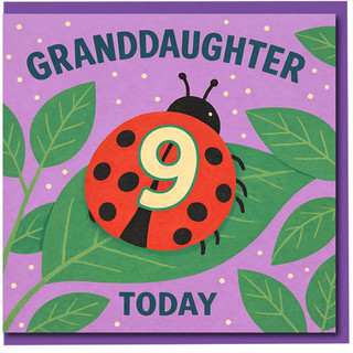 Granddaughter 9th Birthday Card