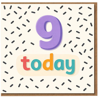 9th Birthday Card