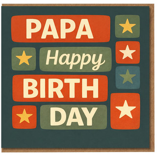 Papa Happy Birthday Card