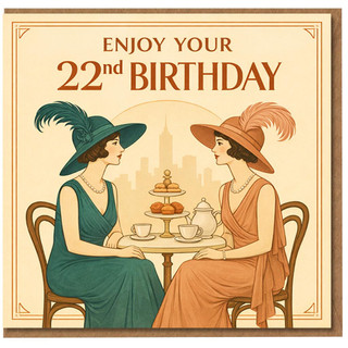 22nd Birthday Card