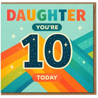 Daughter 10th Birthday Card