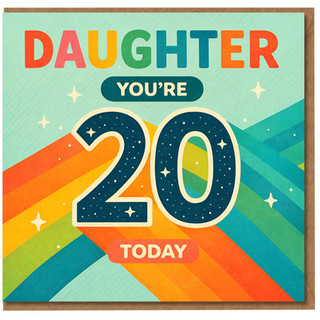 Daughter 20th Birthday Card - You're 20 Today