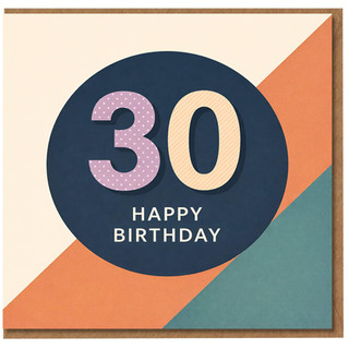 30th Birthday Card, Happy Birthday Age 30 Card