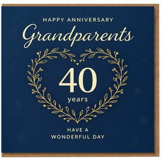 Grandparents 40th Anniversary Card