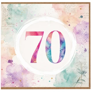 70th Birthday Card