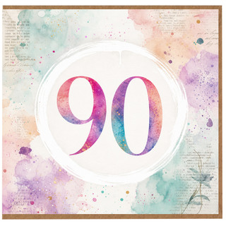 90th Birthday Card