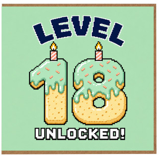 10th Birthday Card Level 10 Unlocked