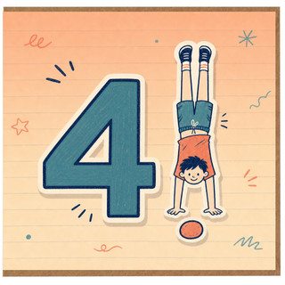 4th Birthday Card for Boy