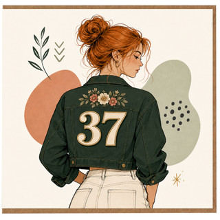 37th Birthday Card for Her