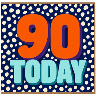 90th Birthday Card