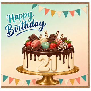21st Birthday Card