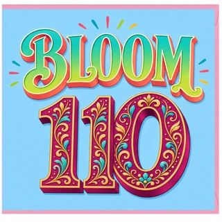 110th Birthday Card, Bloom