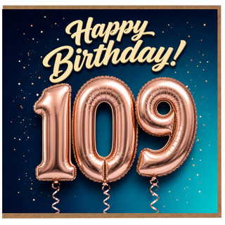 109th Birthday Card