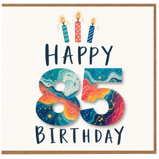 85th Birthday Card, Happy Birthday 85 Card