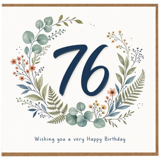 76th Birthday Card