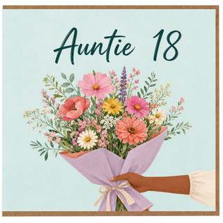 18th Birthday Card for Auntie