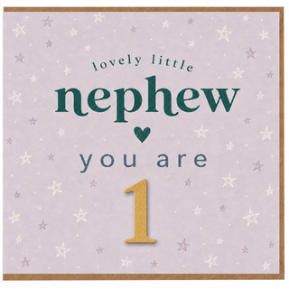 1st Birthday Card for Nephew, Lovely Little Nephew You Are 1 Card