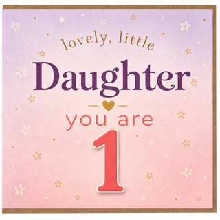 1st Birthday Daughter Card, Lovely Little Daughter You Are 1
