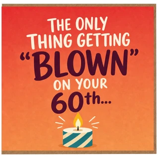 60th Birthday Card, Funny Birthday Card for 60 Year Old