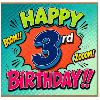 3rd Birthday Card