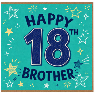 18th Birthday Card for Brother