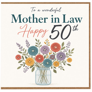 Mother in Law 50th Birthday Card