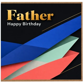 Father Birthday Card, Happy Birthday Dad Card