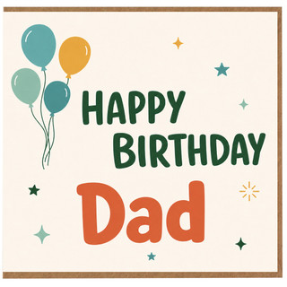 Dad Happy Birthday Card