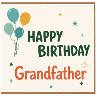 Grandfather Happy Birthday Card