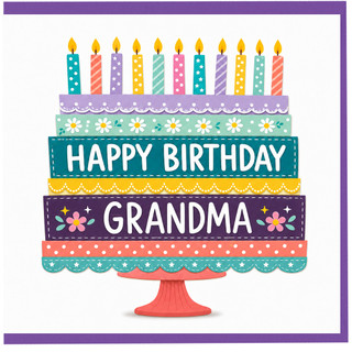 Grandma Birthday Card, Happy Birthday Grandma Card