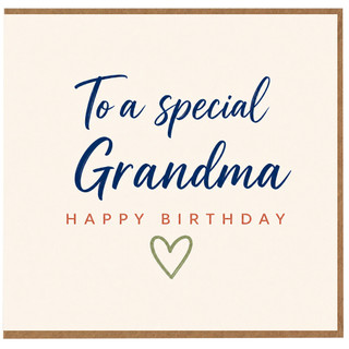 Grandma Birthday Card, To a Special Grandma Happy Birthday Card