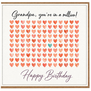 Grandpa Birthday Card, You're in a Million Happy Birthday Card
