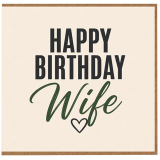 Wife Birthday Card