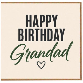 Grandad Happy Birthday Card