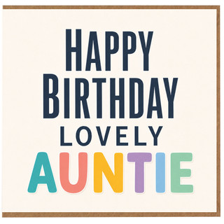 Auntie Birthday Card, Happy Birthday Lovely Auntie Card