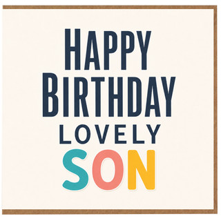 Son Birthday Card, Happy Birthday Lovely Son