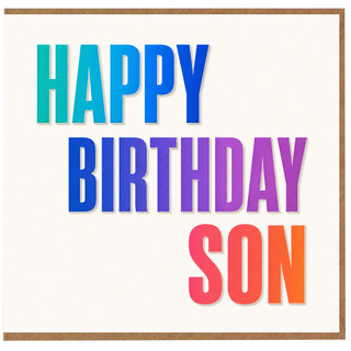 Son Birthday Card, Happy Birthday Son Card