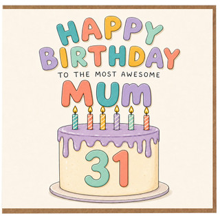 31st Birthday Card for Mum