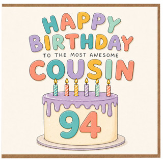 Cousin 94th Birthday Card