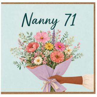 Nanny 71st Birthday Card