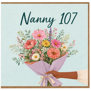 Nanny 107th Birthday Card